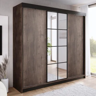 Produktbild von Schrank ARI 1, 250 cm, 3 Farben. Variante: Dunkle Esche, 250x200x62