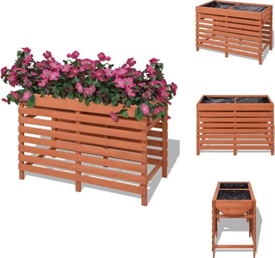 Zdjęcie produktu dla vidaXL Skrzynka na kwiaty 100x50x71 cm drewno - Doniczki i donice