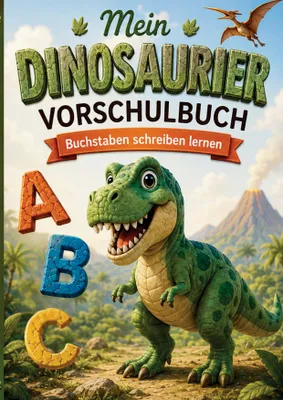 Produktbild von Mein Dinosaurier Vorschulbuch - Buchstaben schreiben lernen