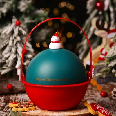 Produktbild von Weihnachtsapfelbox, Heiligabend, Weihnachtsobstgeschenkbox, Weihnachtsgeschenkverpackung, Weihnachtsschneemann