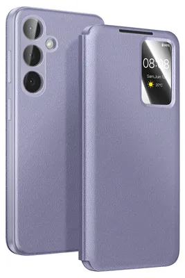 Produktbild von Avizar, Smart View Hülle mit Kartenfach für Samsung Galaxy S26 Plus, Lavendelgrau