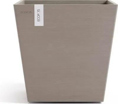 Produktbild von Ecopots Rotterdam 35 + Blumentopf mit Wasserreservoir - L 35 cm x B 35 cm x H 34,4 cm - Innen- und Außenbereich