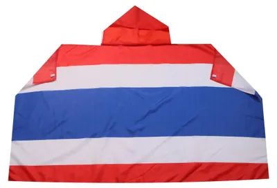 Thailand-Cape 150x90 cm, leichtes Polyester, Fan-Umhang