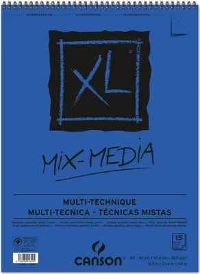 Produktbild von CANSON Skizzen und Studienblock "XL MIX MEDIA" DIN A2 15 Blatt