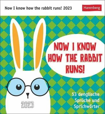 Produktbild von Now I know how the rabbit runs Postkartenkalender 2023