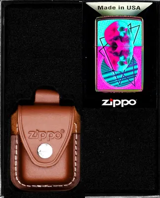 Produktbild von Feuerzeug-Set  ZIPPO  SKULL MIRRORED Geschenk No2