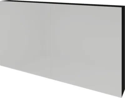 Produktbild von Spiegelschrank Sanox 120 x 13 x 65 cm schwarz matt 2-türig