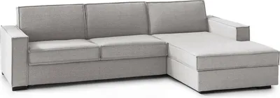 Produktbild von Schlafsofa Daahje, Ecksofa, 100% Italy, Sofa mit Drehöffnung, Rechte Containerhalbinsel, mit Standard-Armlehnen, Cm 280x95h90, Grau