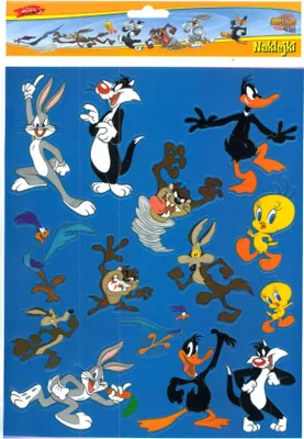 Zdjęcie produktu dla NAKLEJKI DLA DZIECI Zwariowane Melodie LOONEY