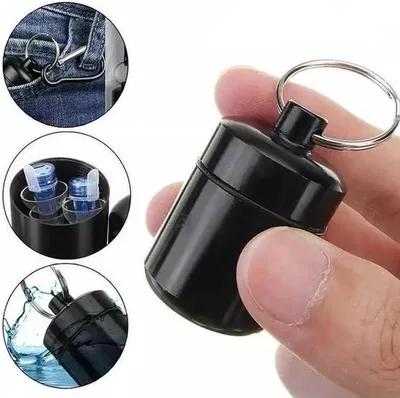 Produktbild von Pillbox Schwarz Größeres Modell