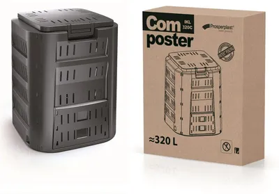 Immagine prodotto di Kompostér COMPOGREEN 320 l - barva: černá