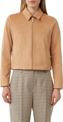 Produktbild von COMMA Leichte Jacke aus VeloursKunstleder mit Reißverschluss