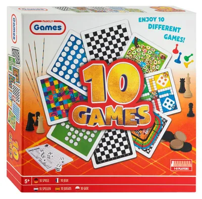 Produktbild von Creative Craft Group Brettspiele Box klassisch 10-in-1 Spieleset