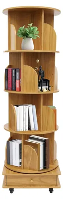 Produktbild von Drehbare Bücherregal, 360°, mit 4 Ebenen