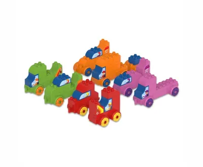 Produktbild von Biobuddi Fahrzeug und Räder Set Klemmbausteine