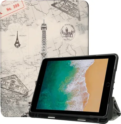 Produktbild von imoshion Design Trifold Klaphülle iPad 6 (2018) 9.7 Zoll / iPad 5 (2017) 9.7 Zoll / Air 2 (2014)/Air 1 (2013) - Paris