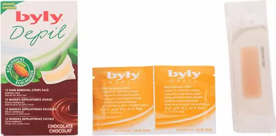 Obrázek produktu pro Čokoládové pásky na obličej Byly Depil 12 kusů