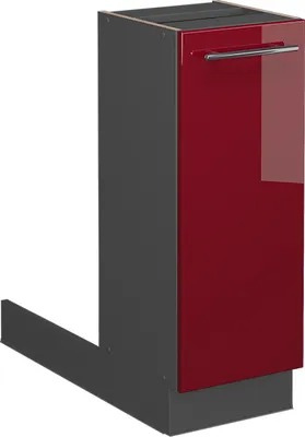 Produktbild von Kücheninsel Vicco Fame-Line Bordeaux Hochglanz 30 cm ohne Arbeitsplatte, Model 38586