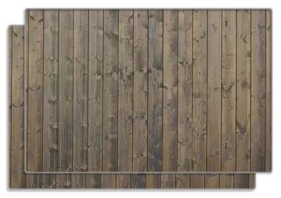 Produktbild von Wallario Frühstücksbrettchen 2er Set aus Glas, je 20 x 30 cm, mit rutschfesten Füßen, Motiv Holzpaneelen in grau braun - Holzmuster mit Maserung