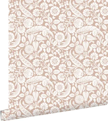 Obrázek produktu pro ESTAhome tapeta květinový vzor terakota růžová 53 cm x 10,05 m