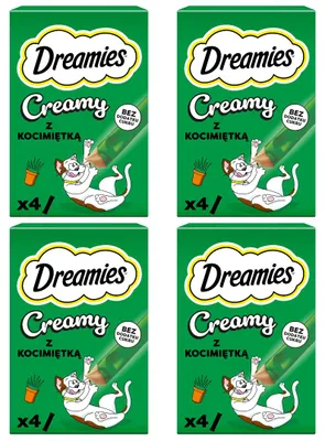 Zdjęcie produktu dla Dreamies Creamy 16x10g Kremowy Przysmak Dla Kotów Z Kocimiętką