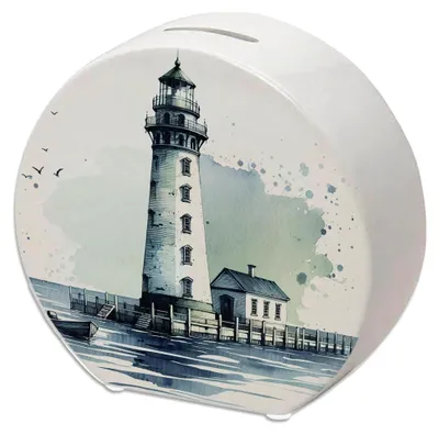 Produktbild von Leuchtturm-Spardose mit maritimem Flair für Zuhause