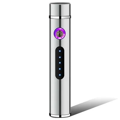 Obrázok produktu pre Elektrický zapaľovač s USB RO-25705 - Strieborný KP25705