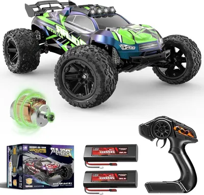 Produktbild von RC-Auto – ferngesteuertes Auto – im Maßstab 1:10 – 46 cm groß – Geschwindigkeit: 45 km/h – Hinterradantrieb