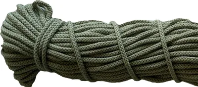 Produktbild von Ø 6 mm x 100 m Baumwollkordel Kordel Baumwolle 100 % Baumwollschnur Olivgrün Ø 6 mm