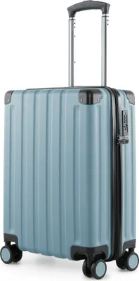 Produktbild von HAUPTSTADTKOFFER Q-Damm - Handgepäck Koffer Flugzeug Trolley 4 Rollen Kabinenkoffer Cabin Size Bordkoffer Rollkoffer TSA, 54 cm, 38 Liter ,Pool blau