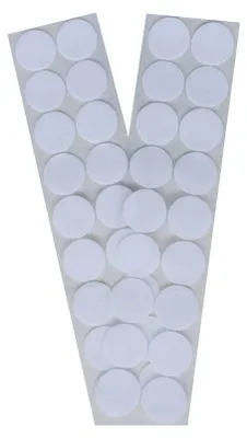 Produktbild von 18 Klettpunkte selbstklebend quadratisch oder rund Klettband Hook & Loop