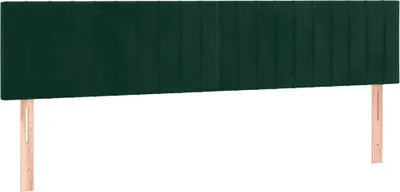Produktbild von vidaXL Kopfteile Dunkelgrün 180x5x78/88 cm Samt