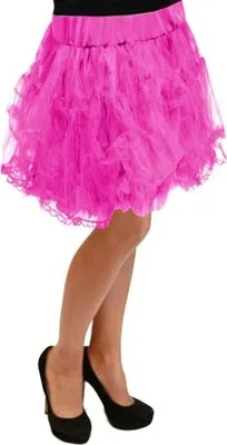 Produktbild von Tüllrock pink Petticoat Karneval Tüll Rock Kostüm Rockabilly
