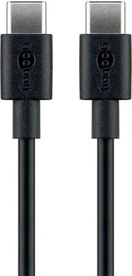 Produktbild von Goobay 51243, 2 m, USB C, USB C, USB 2.0, 0,48 Gbit/s, Schwarz