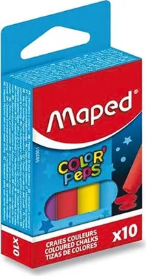 Immagine prodotto di Gesso per lavagna 10 pz. colori assortiti non crea polvere