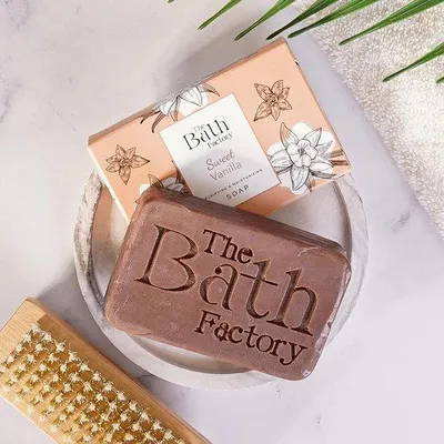 Image de The Bath Factory Sweet Vanilla Hydratant - Savon pour le visage et le corps