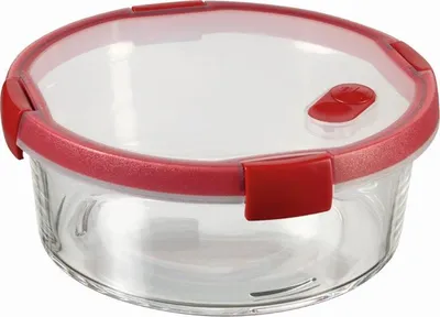 Produktbild von Curver Pojemnik Cook Okrągły 1,2L Transparentny Czerwony