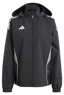 Produktbild von adidas Tiro 25 Wettkampfjacke für alle Wetterbedingungen, Größe XS (Damen), Farbe: Schwarz/TEGRFO
