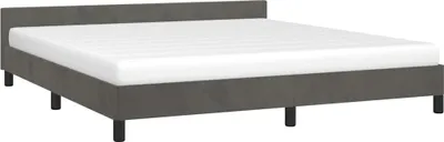 Obrázek produktu pro vidaXL Rám postele bez matrace tmavě šedý 180x200 cm sametový