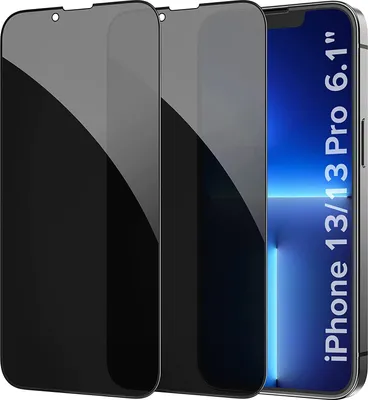 Produktbild von AVANA iPhone 13 / iPhone 13 Pro Panzerglas Sichtschutz Schutzfolie Display Schutzglas 9H Anti-Spy Panzerfolie 2 Stück