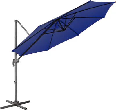 Produktbild von SVITA Sonnenschirm Garten Ampelschirm Outdoor 360° Schirm Alu drehbar kippbar Blau