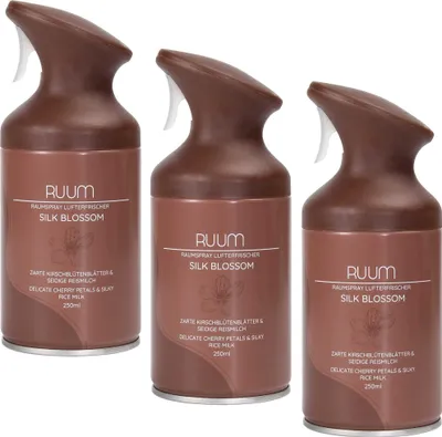 Produktbild von RUUM Raumduftspray Silk Blossom (3er Pack) je 250ml