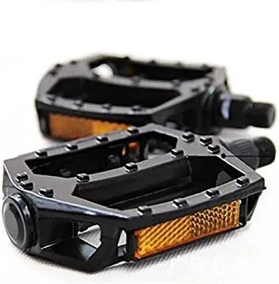 Image de Pédales de VTT à plateforme en aluminium 9/16 pouces, légères, robustes, durables, adaptées au BMX et aux vélos de course.