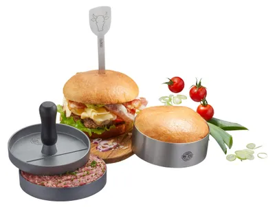Zdjęcie produktu dla GEFU - Zestaw 3-częściowy do burgerów BBQ