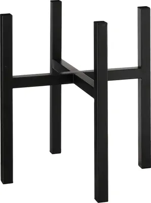 Produktbild von Mica Decorations Ascot Pflanzenständer XL - L38 x B38 x H40 cm - Metall - Schwarz