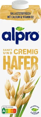 Produktbild von Alpro Hafer Drink Sanft & Cremig 1 Liter UHT vegan laktosefrei Ohne Zuckerzusatz