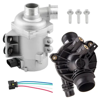 Zdjęcie produktu dla Elektryczna pompa wody, pompa płynu chłodzącego + termostat do BMW serii 3 E90 i serii 5 E60