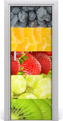 Produktbild von Tulup Türaufkleber 75x205 cm Dekorative Aufkleber Selbstklebend Wasserdichte Tapete Abnehmbar Schlafzimmer Wohnzimmer Wohnkultur - Obst