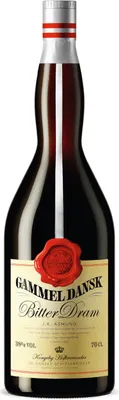 Produktbild von Gammel Dansk Bitter Dram Absinth Aromen von wilden roten Beeren 700 ml