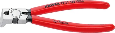 Immagine prodotto di Pinza a becchi piatti in materiale sintetico, 160 mm, 85 g, angolata, Knipex | 4003773046820